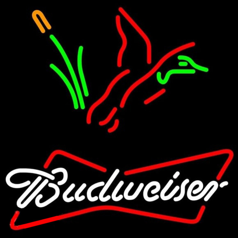 Budweiser Collectible Duck Hunting Beer Sign Enseigne Néon