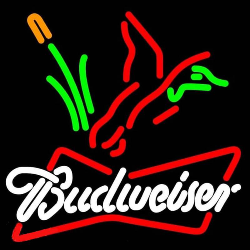 Budweiser Collectible Duck Hunting Beer Sign Enseigne Néon