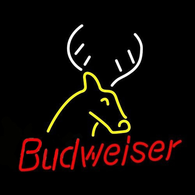 Budweiser Deer Beer Sign Enseigne Néon