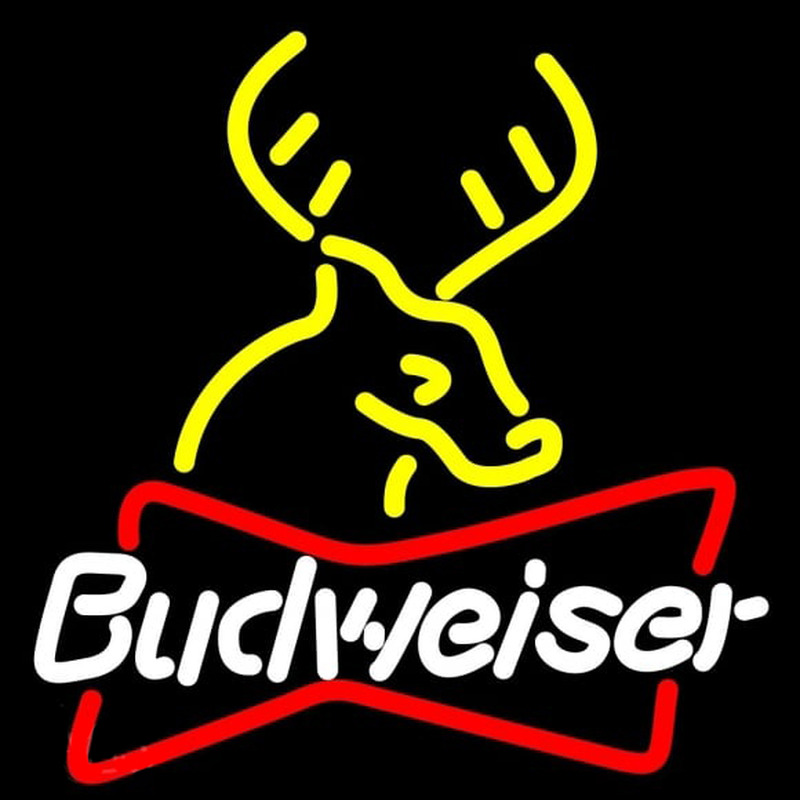 Budweiser Deer Beer Sign Enseigne Néon