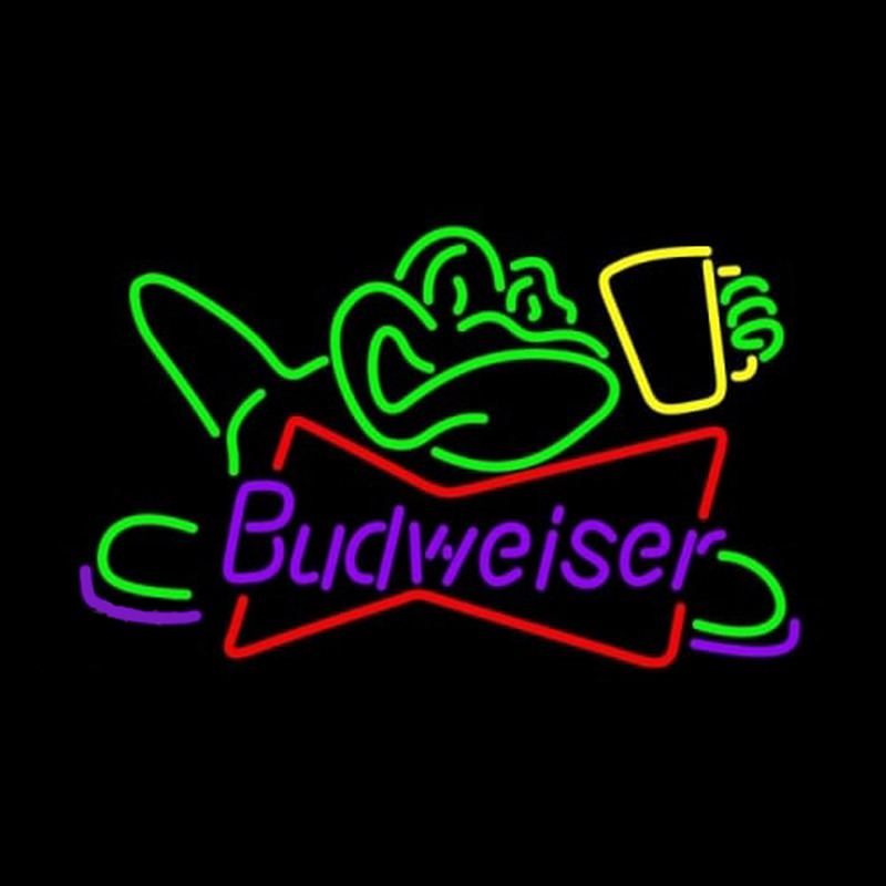 Budweiser Frog Enseigne Néon