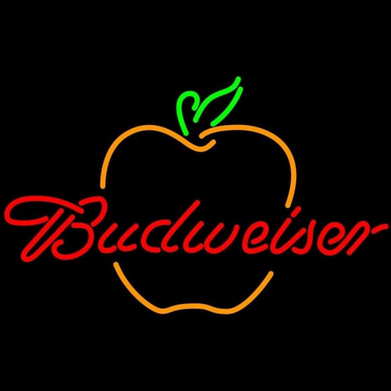 Budweiser Great Apple Beer Sign Enseigne Néon