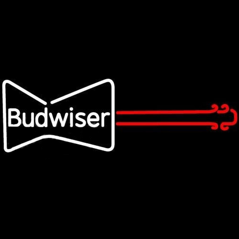 Budweiser Guitar Beer Sign Enseigne Néon