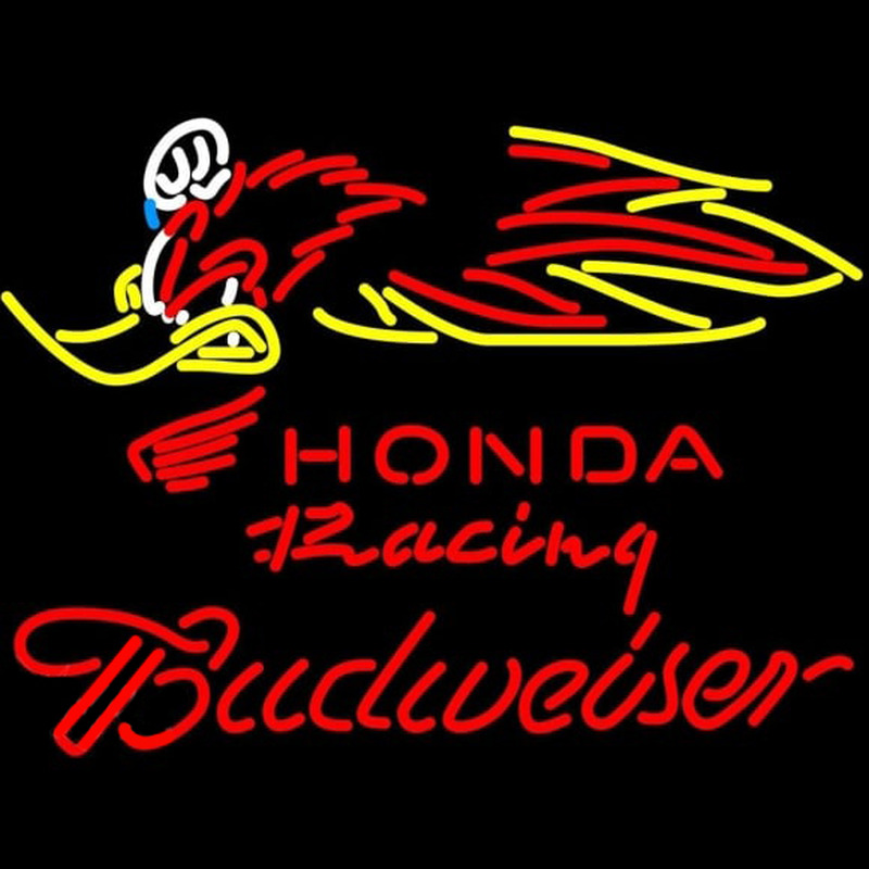 Budweiser Honda Racing Woody Woodpecker Crf 250450 Beer Sign Enseigne Néon