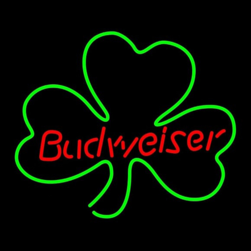 Budweiser Shamrock Beer Sign Enseigne Néon