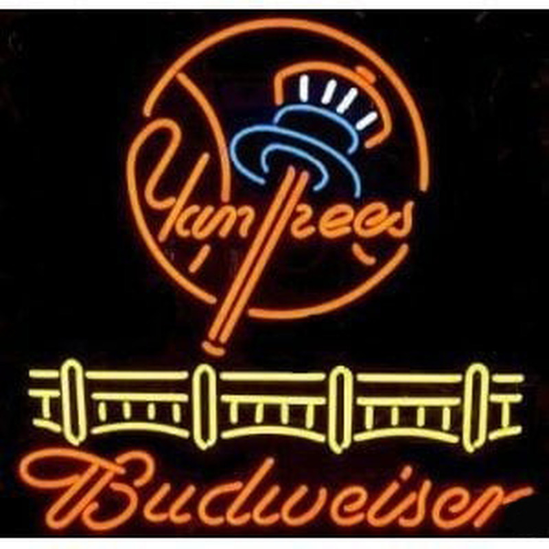 Budweiser Yankees Beer Bar Pub Enseigne Néon