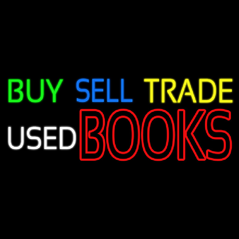 Buy Sell Trade Used Books Enseigne Néon