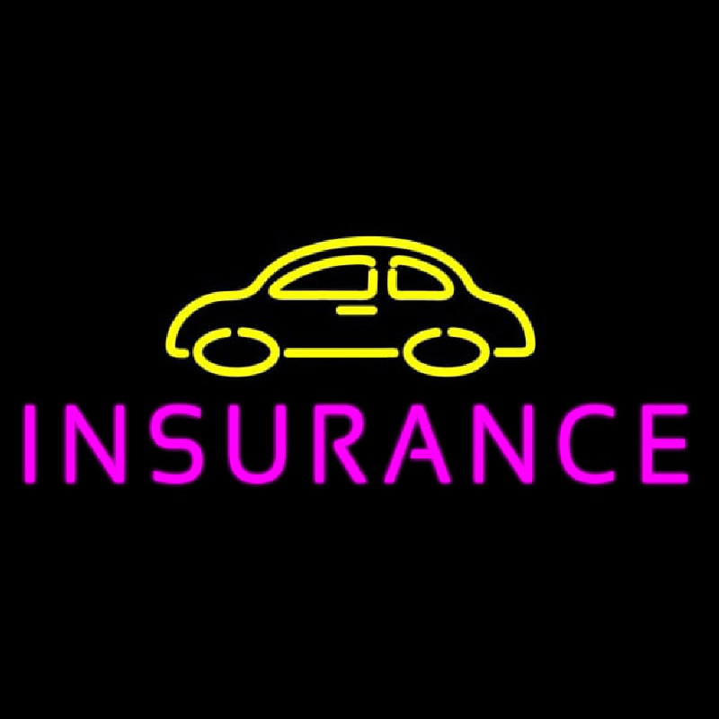 Car Logo Auto Insurance Logo Enseigne Néon