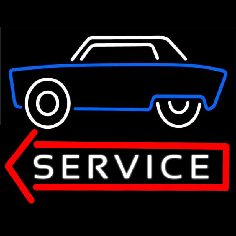 Car Logo Service 1 Enseigne Néon