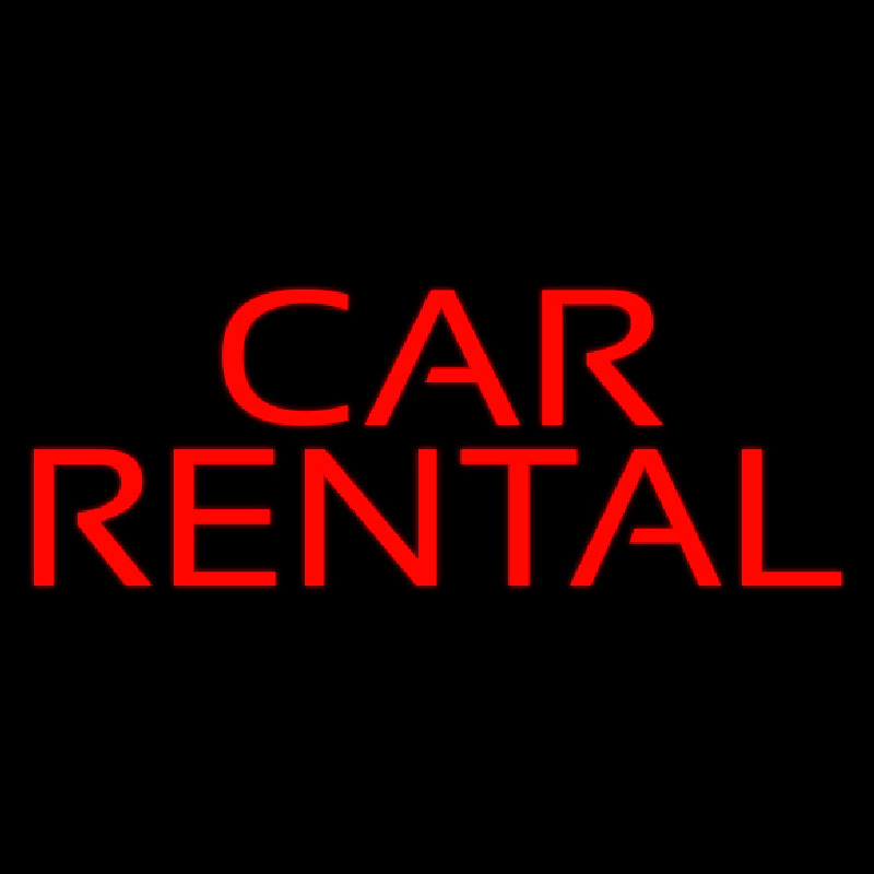 Car Rental Enseigne Néon