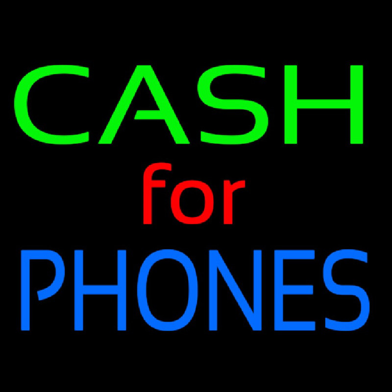 Cash For Phones Enseigne Néon