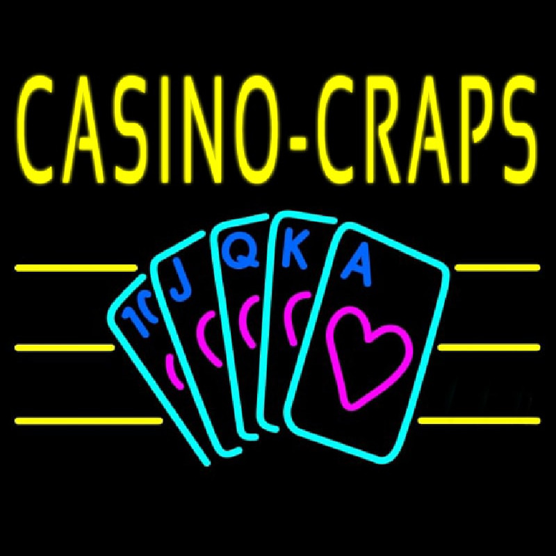 Casino Craps 1 Enseigne Néon