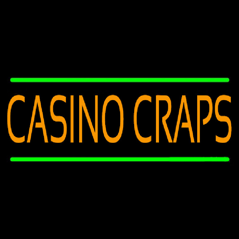 Casino Craps 3 Enseigne Néon