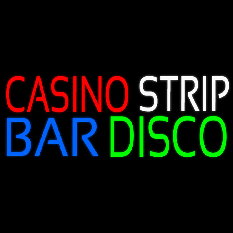 Casino Strip Bar Disco Enseigne Néon