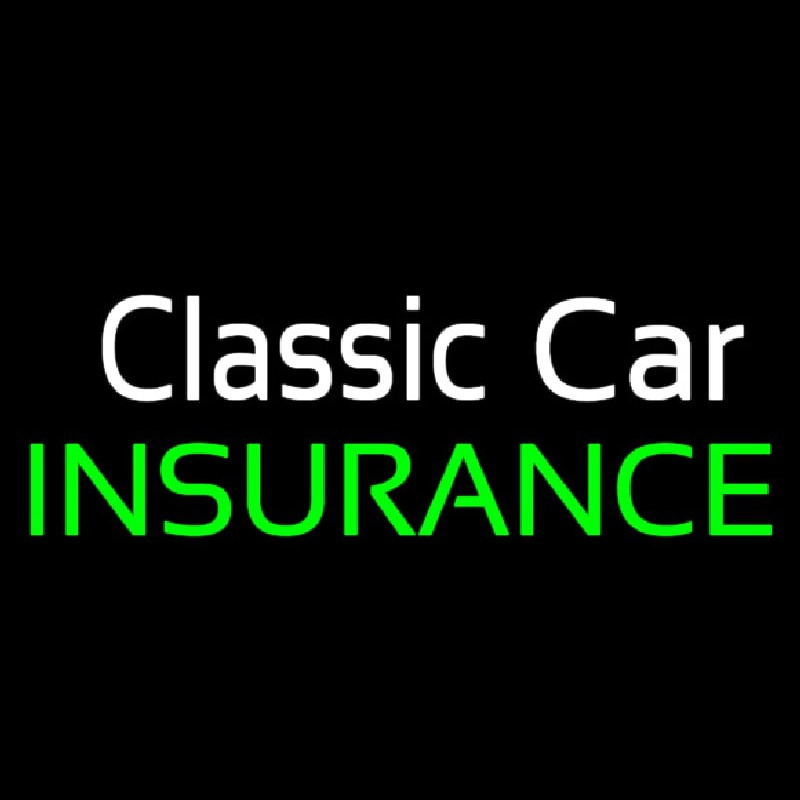 Classic Car Insurance Enseigne Néon