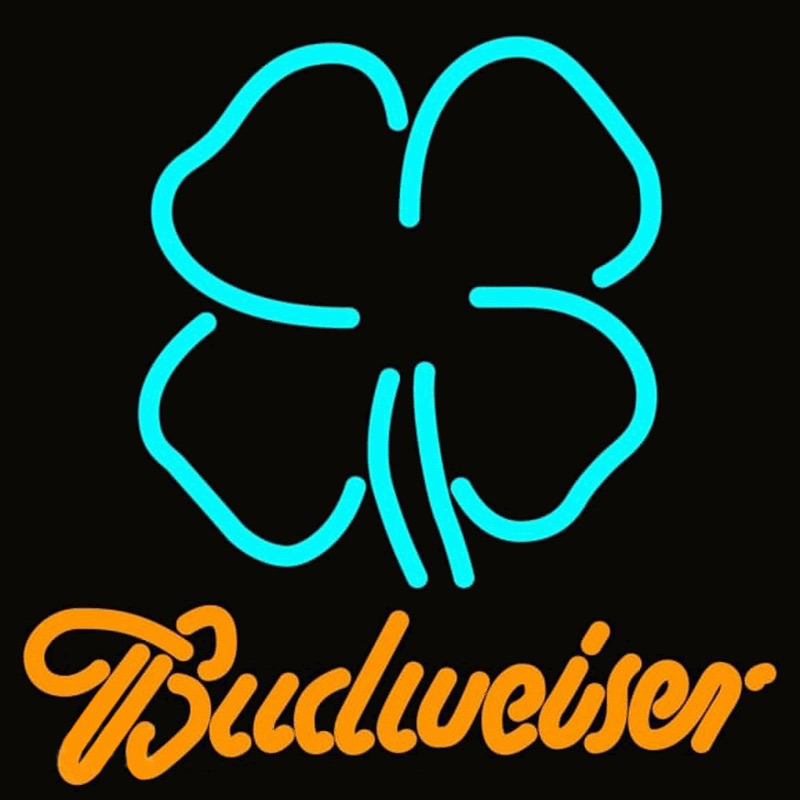 Clover Budweiser Beer Sign Enseigne Néon