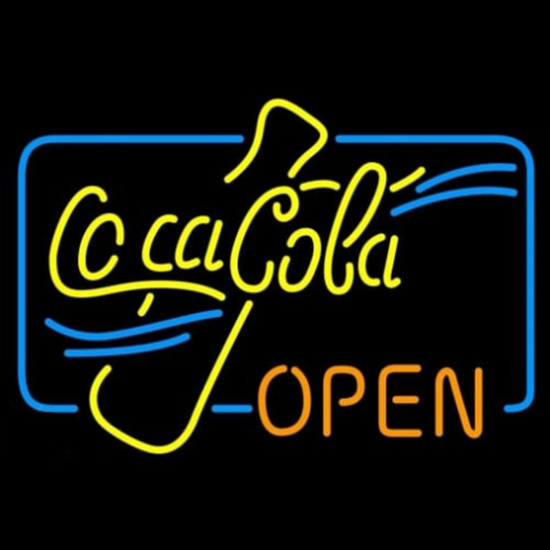 Coca Cola Open Enseigne Néon