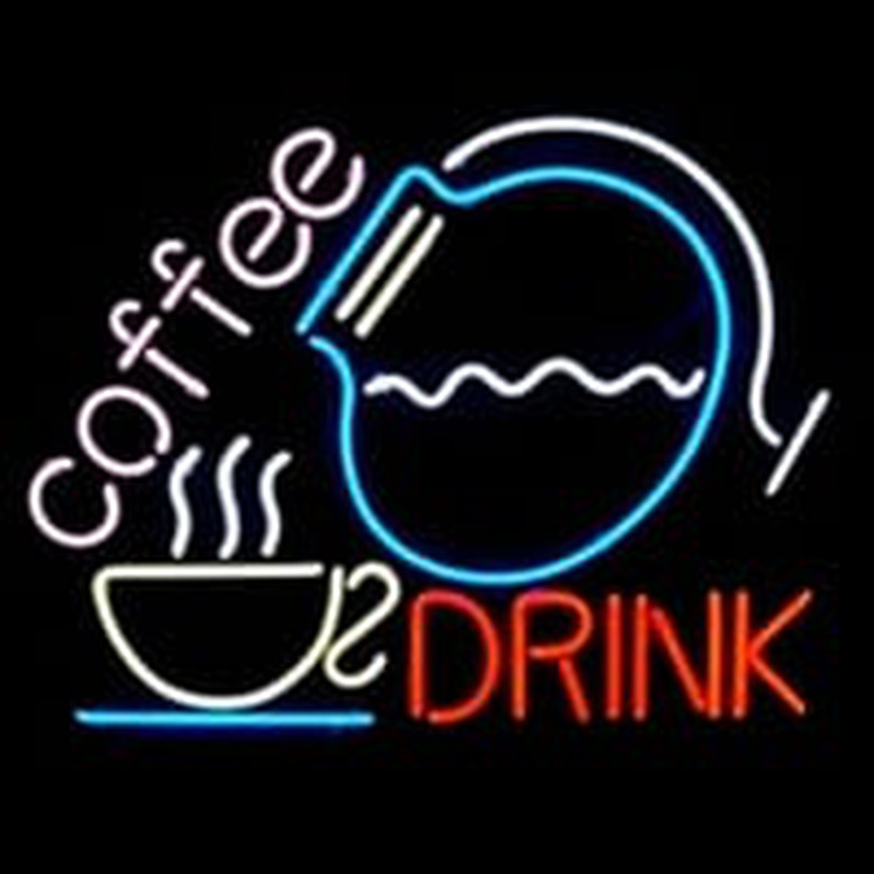 Coffee Drink Logo Enseigne Néon