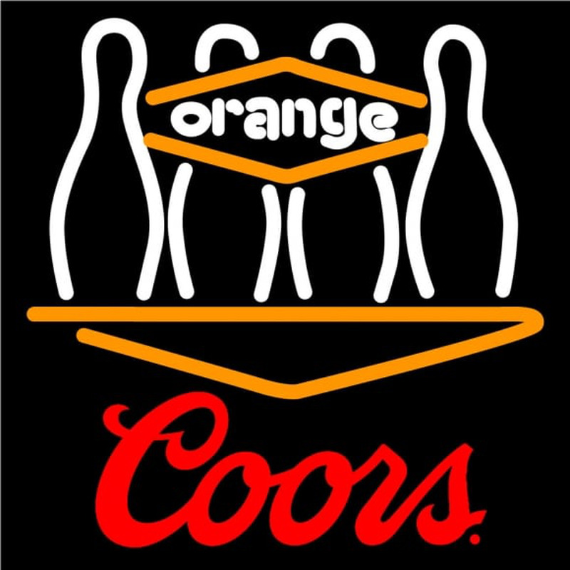 Coors Bowling Orang Enseigne Néon