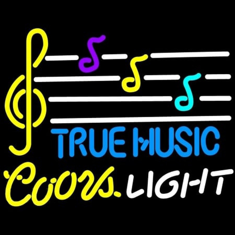 Coors Light True Music Enseigne Néon