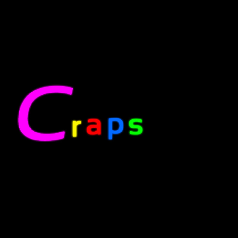 Craps 2 Enseigne Néon