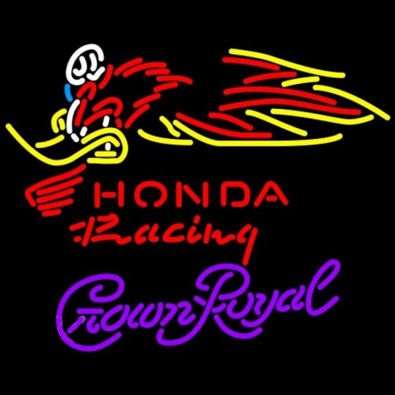 Crown Royal Honda Racing Woody Woodpecker Crf 250 450 Motorcycle Beer Sign Enseigne Néon