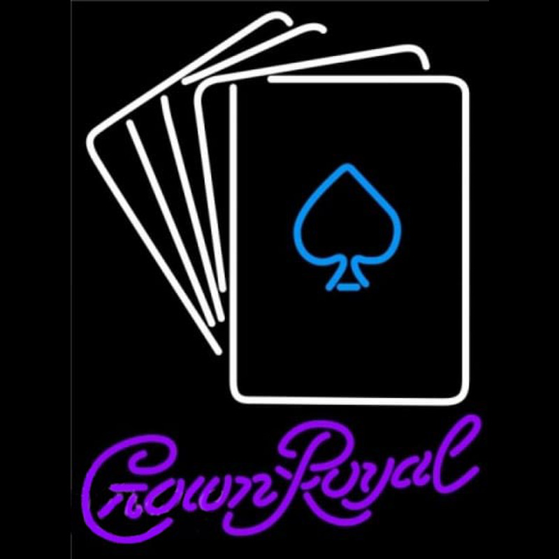 Crown Royal Poker Cards Beer Sign Enseigne Néon