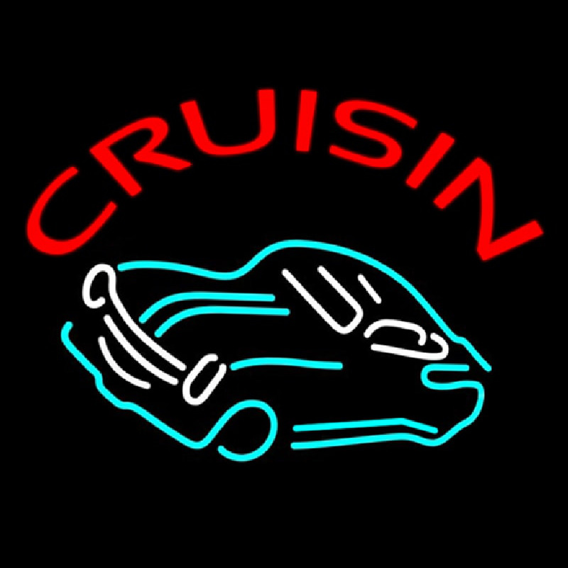 Crusin Car Logo Enseigne Néon