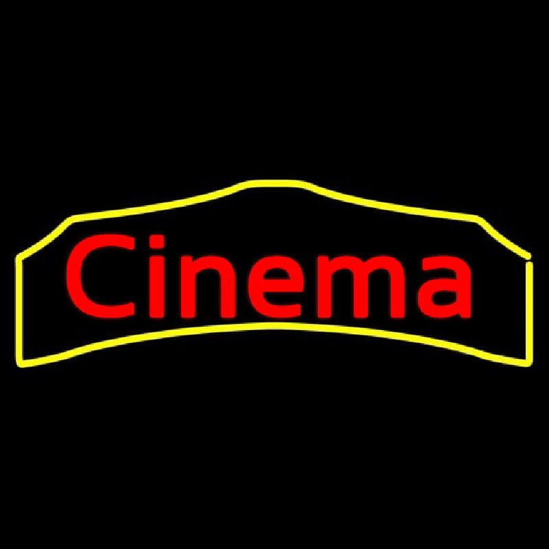 Cursive Cinema Enseigne Néon