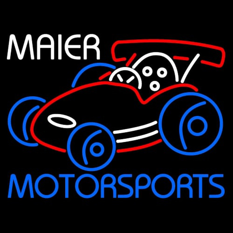 Custom Maier Motorspots Go Kart Enseigne Néon