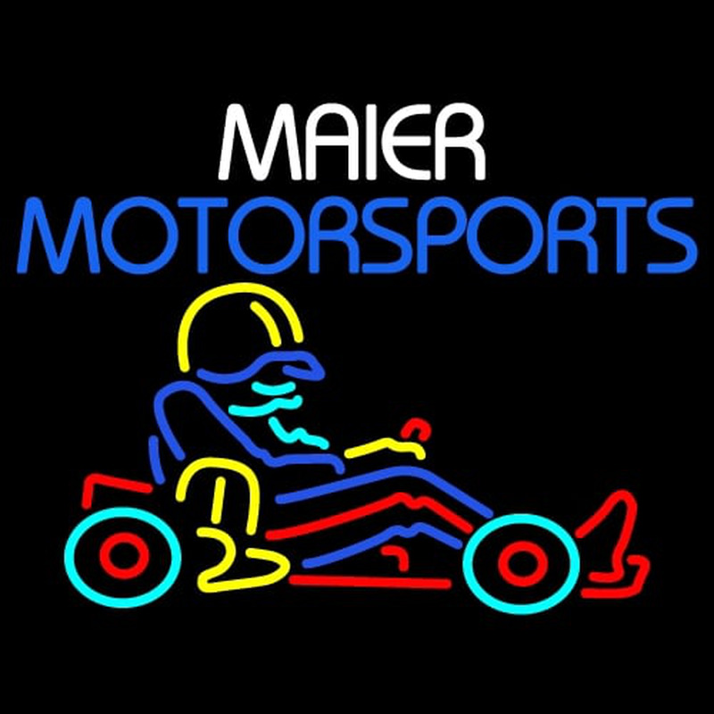 Custom Maier Motorspots Go Kart Enseigne Néon