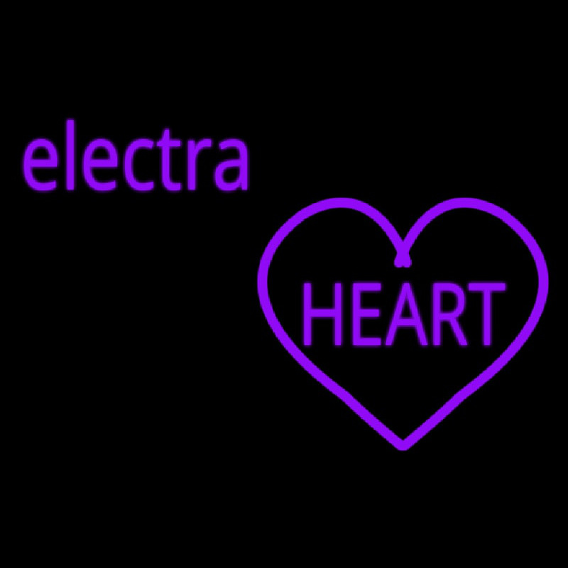 Cute Electra Heart Girls Enseigne Néon