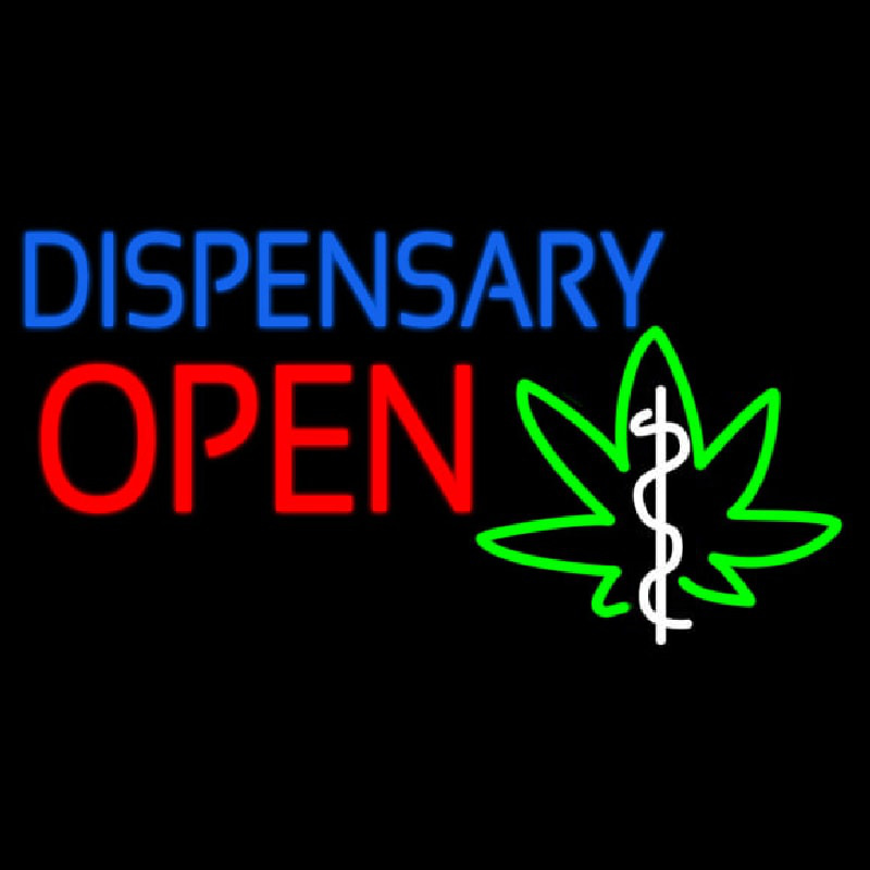 Dispensary Open Enseigne Néon