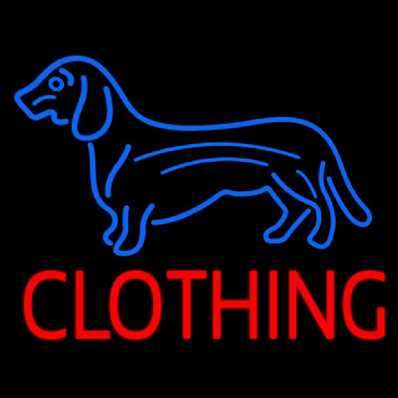 Dog Clothing Enseigne Néon