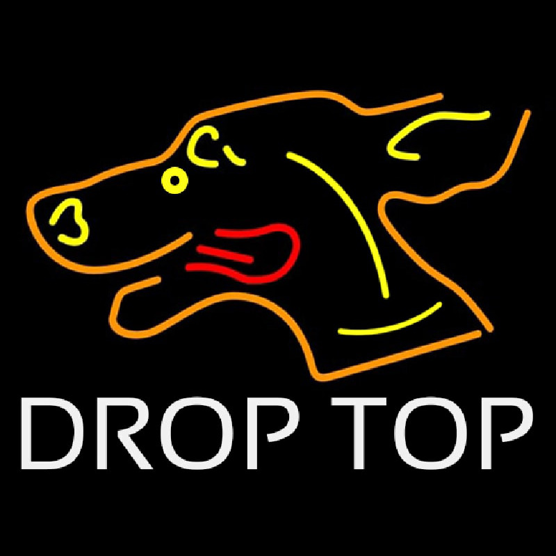 Dog Drop Top Enseigne Néon