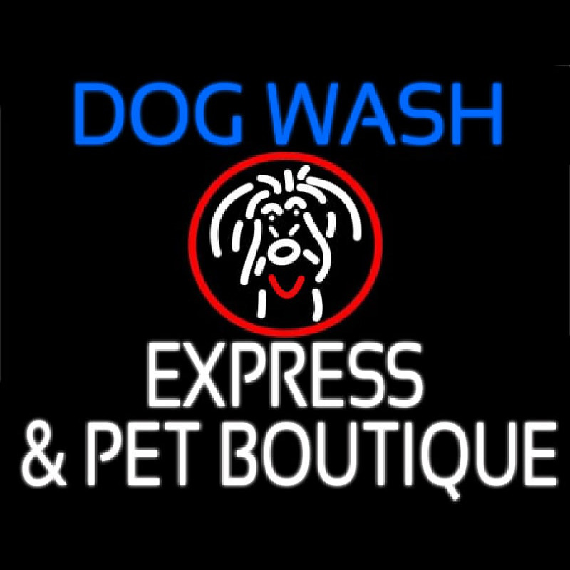 Dog Wash Enseigne Néon