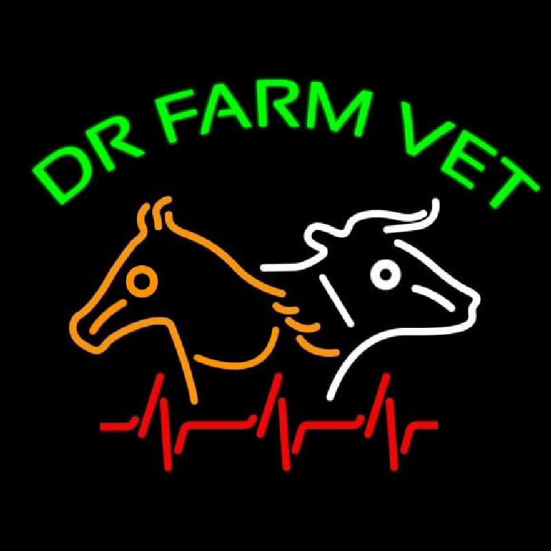 Dr Farm Vet Enseigne Néon