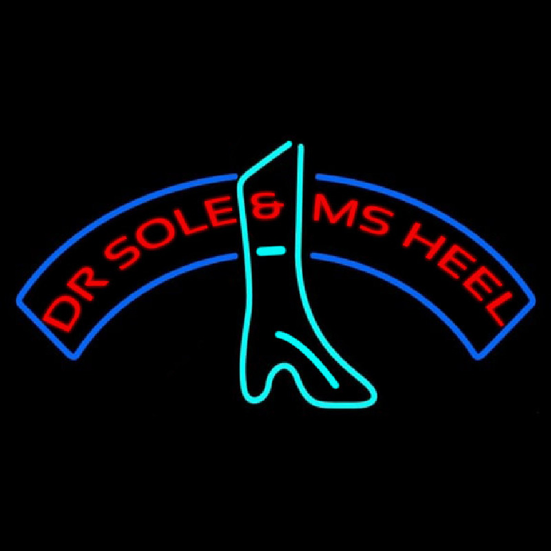 Dr Sole And Ms Heel Enseigne Néon