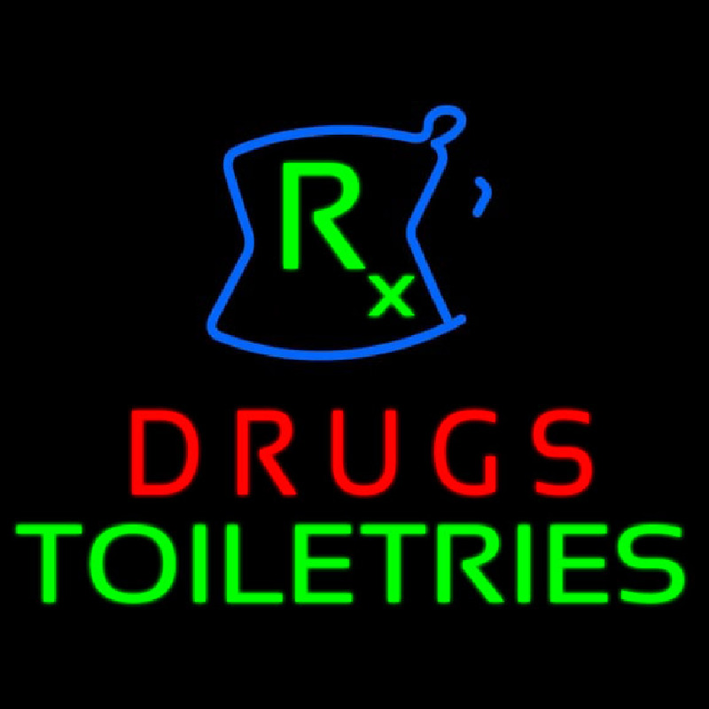 Drugs Toiletries R  Enseigne Néon