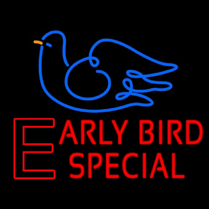 Early Bird Special Enseigne Néon