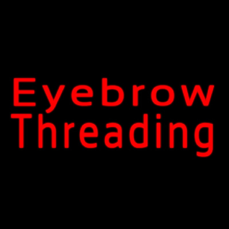 Eyebrow Threading Enseigne Néon