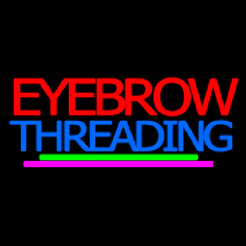 Eyebrow Threading Enseigne Néon