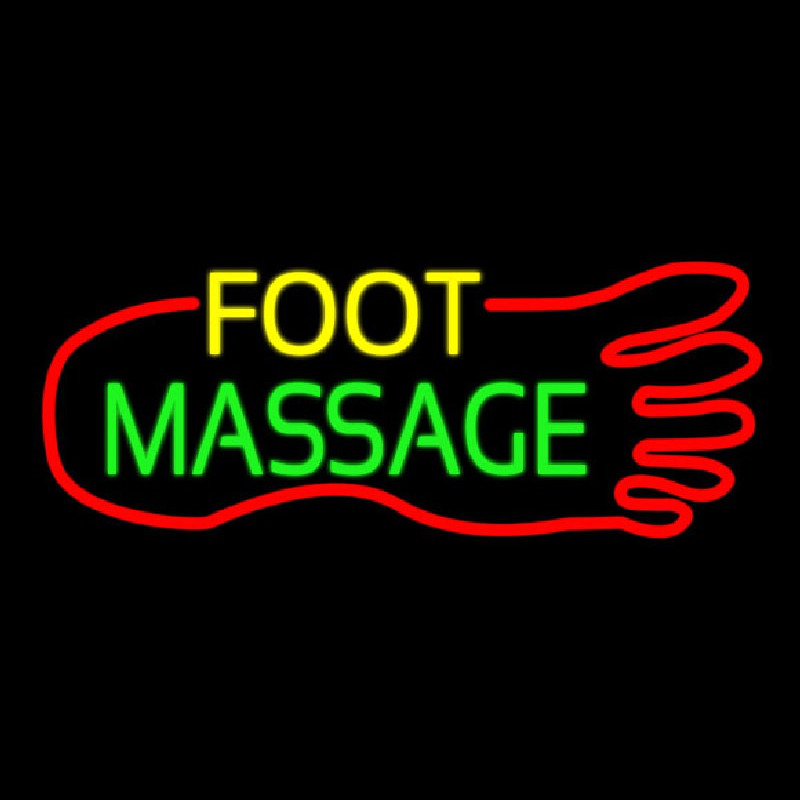 Foot Massage Enseigne Néon