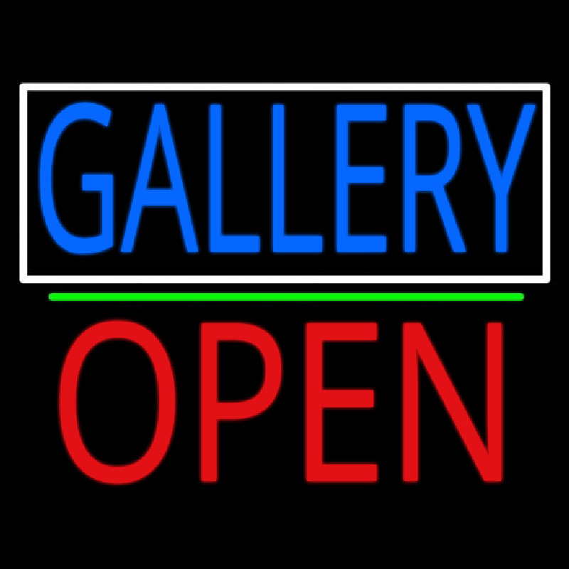 Gallery With Border Open 1 Enseigne Néon