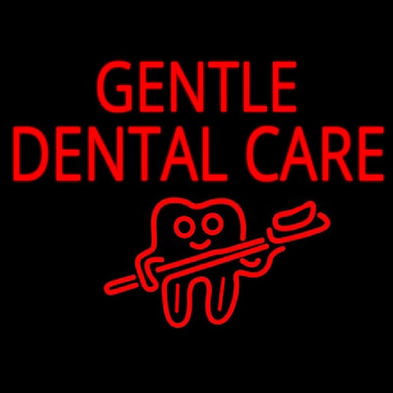 Gentle Dental Care Enseigne Néon