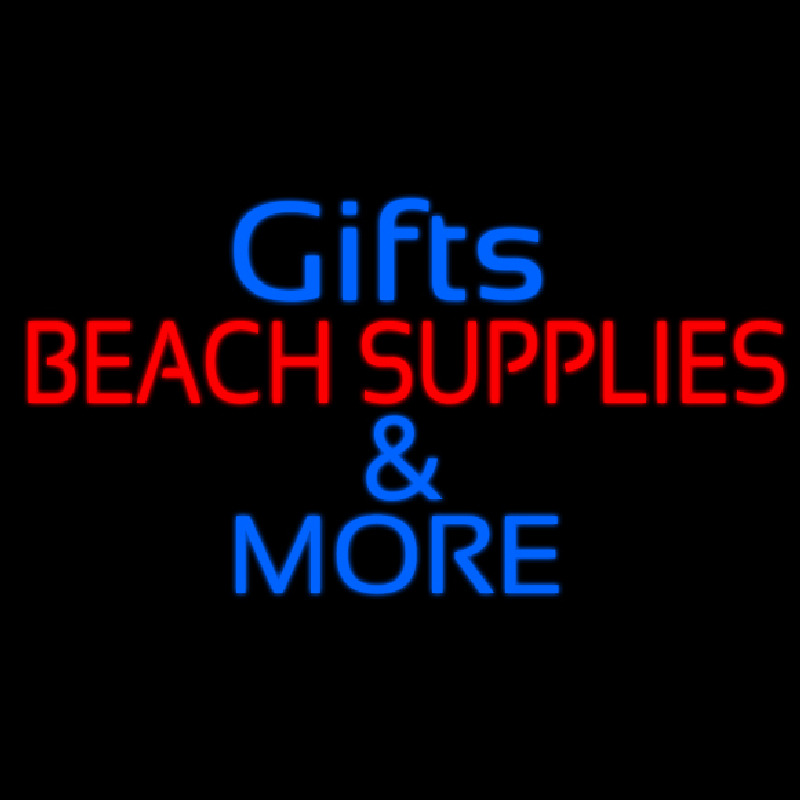 Gifts Blue Beach Supplies Enseigne Néon