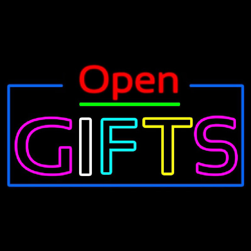 Gifts Open Enseigne Néon