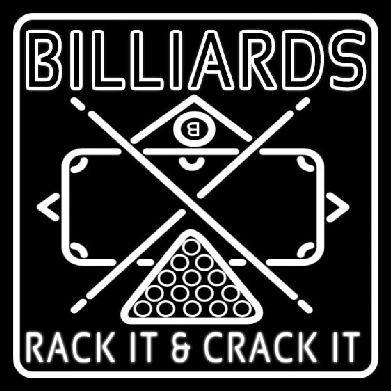 Green Billiards Rack It And Crack It 1 Enseigne Néon