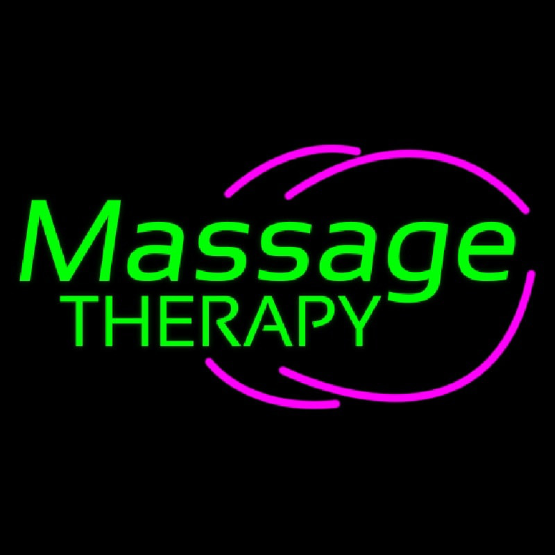 Green Massage Therapy Enseigne Néon