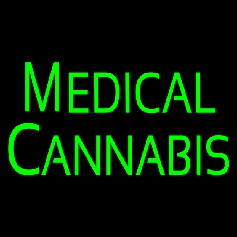 Green Medical Cannabis Enseigne Néon